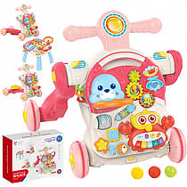 Ігровий розвиваючий столик- ходунки Ride On 4 в 1 Woopie 47580