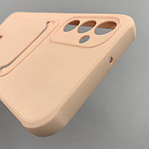 Чохол для Samsung Galaxy A24 4G однотонний чохол з кишенею для картки на телефон самсунг а24 4г персиковий x0u, фото 6