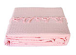 Покривало-плед Checkers ніжно-рожевий 220*240, фото 3