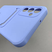Чохол для Samsung Galaxy A24 4G однотонний чохол з кишенею для картки на телефон самсунг а24 4г бузковий x0u, фото 6