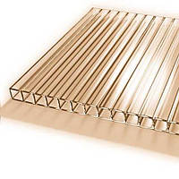 Полікарбонат стільниковий 4 мм бронза POLICAM