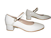 Белые свадебные туфли на низком каблуке большой размер 41 42 43 42