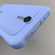 Чохол для Xiaomi Redmi 9C однотонний чохол з кишенею для картки на телефон сяомі редмі 9с бузковий x0u, фото 5