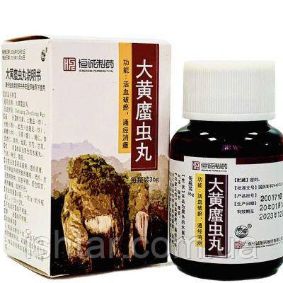 Да Хуан Чже Чун Вань (Da Huang Zhe Chong Wan) - покращує кровообіг, протизапальне, фото 1