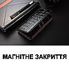 Чохол для ZTE Blade V50 Vita книжка з підставкою візитницею ШКІРЯНИЙ протиударний магнітний "LUXON", фото 8