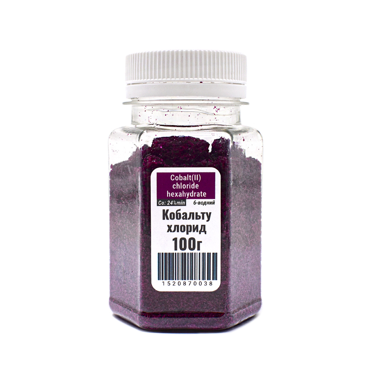 Кобальту (II) хлорид шестиводний Klebrig 100 г Кобальт хлорид гексагідрат, фото 1