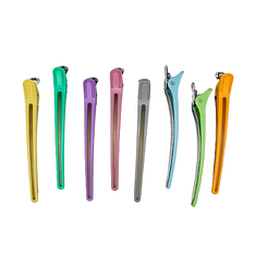 Затискачі для волосся Proline Eclip Pro Formula, 8 шт, кольорові (PL-1008-СL)