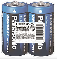 Батарейка Panasonic General Purpose вугільно-цинкова C(R14) плівка, 2 шт.
