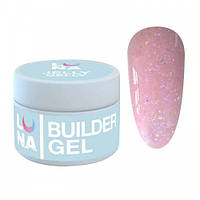 Гель для нарощування та укріплення Luna Diamond Gel 11. з блискітками. 15 мл