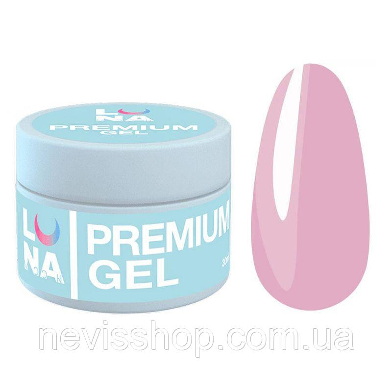Гель для нарощування Luna Premium Gel 05. бузково-рожевий. 30 мл