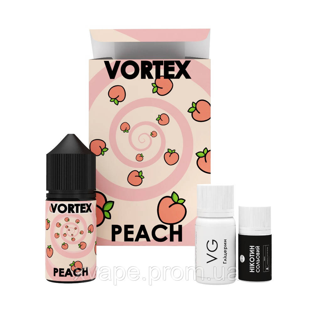 Набір сольовий Vortex "Peach" для самостійного замісу 30 мл