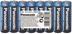 Батарейка Panasonic  General Purpose вугільно-цинкова AA(R6) плівка, 8 шт.