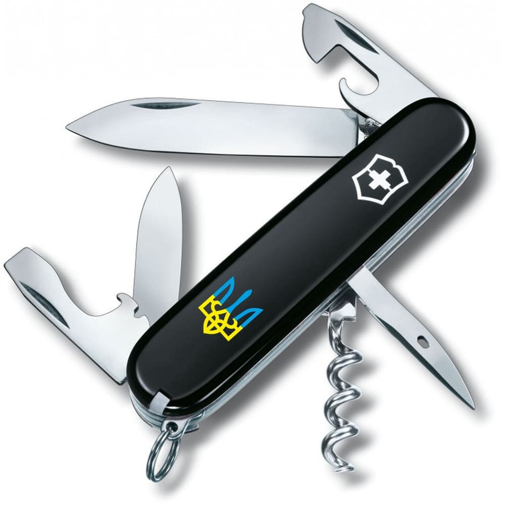 Складаний ніж Victorinox SPARTAN UKRAINE Тризуб синьо-жовт. 1.3603.3_T0016u