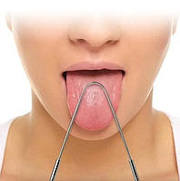 Скребок для язика Supretto з неіржавної сталі 2 шт. (8443)