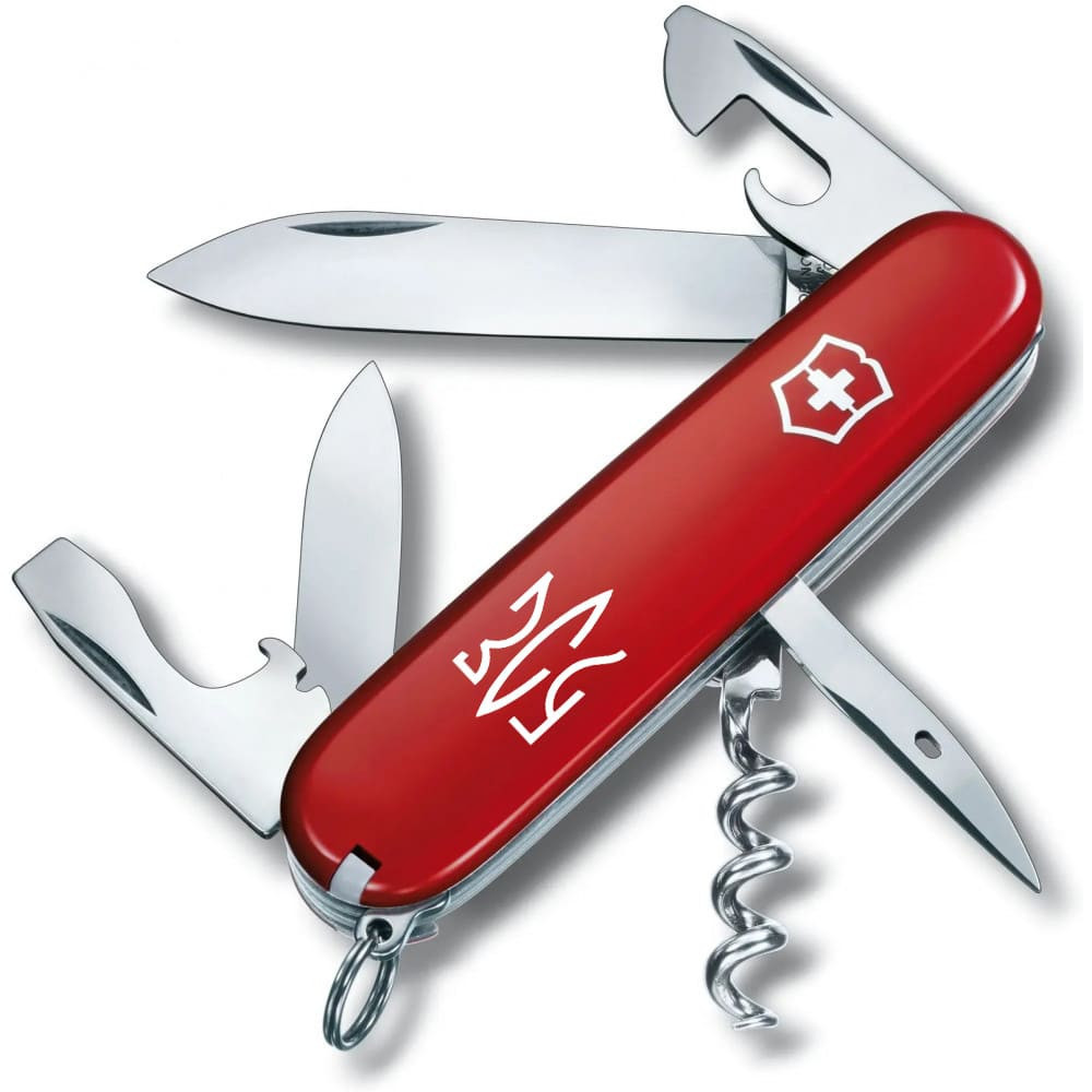 Складаний ніж Victorinox SPARTAN UKRAINE Тризуб ЗСУ біл. 1.3603_T0390u