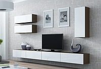 Сучасна стінка у вітальню Vigo 13 , глянцева стінка в зал Cama Mebel 180/280/42 см