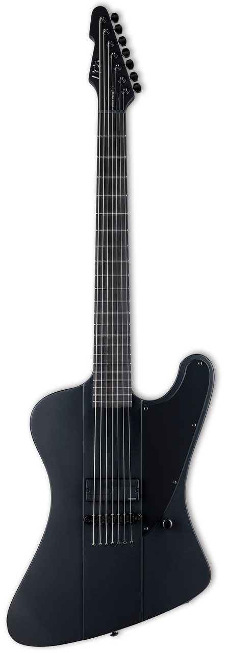 7-струнная електрогітара LTD PHOENIX-7 BARITONE BLACK METAL (BLACK SATIN), фото 1