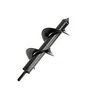 Бур садовий земляний для дриля, спіральне свердло 10x30см