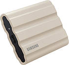 Зовнішній SSD накопичувач 2.5" USB 1TB Samsung T7 Shield Beige (MU-PE1T0K/EU), фото 4