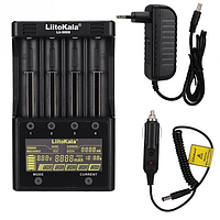 Зарядное устройство LiitoKala Lii-500s (на 4 АКБ) + автоадаптер