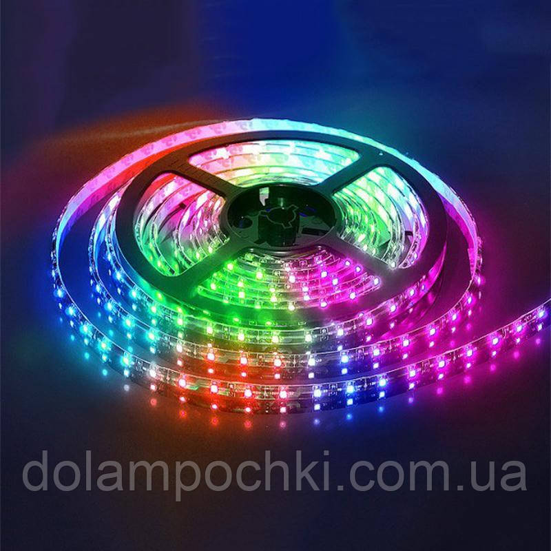 Лента LED SMD 5050 RGB цветная 60led/m 14,4W - фото 1 - id-p578333386