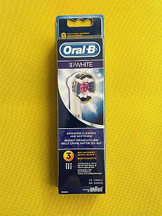 Насадки для електричної зубної щітки Oral-B 3D White (EB18) 3 шт.