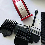 Машинка Для Стрижки GM-1037 4 Насадки АБС+ Нержавіюча Сталь, фото 2