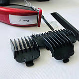 Машинка Для Стрижки GM-1037 4 Насадки АБС+ Нержавіюча Сталь, фото 3