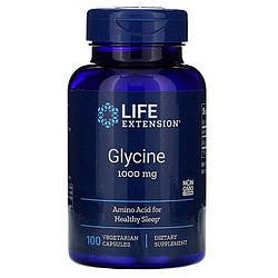 Life Extension, Гліцин 1000 мг, Glycine 1000 mg, 100 капсул