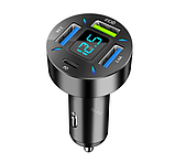 Автомобільна швидка зарядка QC 3.0 usb+type-c. Автозарядка на 4 порти, фото 4