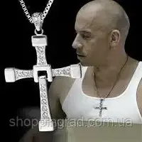 Чоловічий кулон хрест Домініка Торетто з ланцюжком