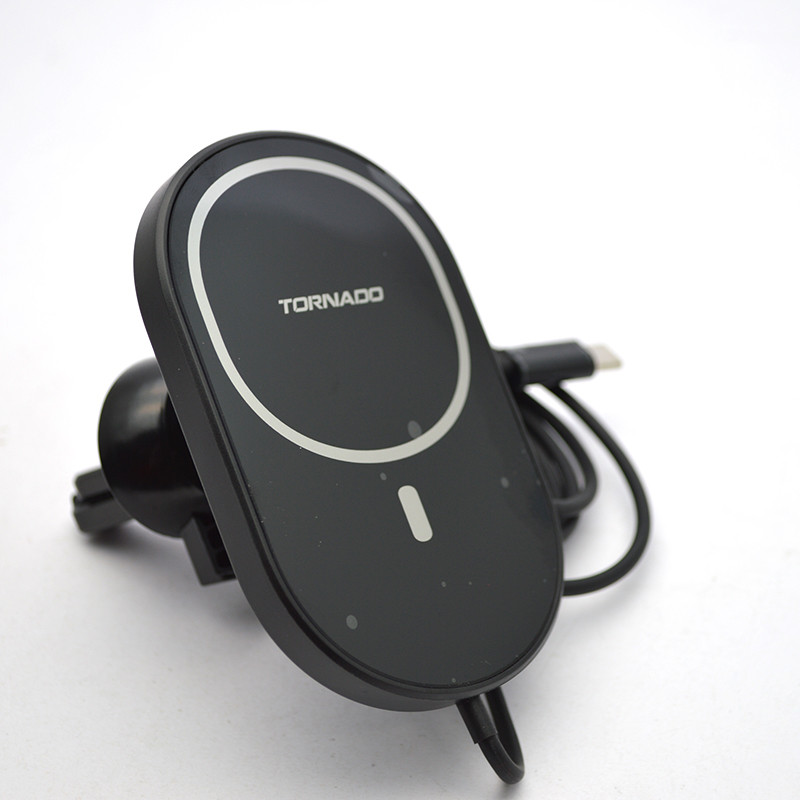 Автотримач з безпровідною зарядкою Tornado CH35 Wireless Charging Magnetic 15W Black, фото 3