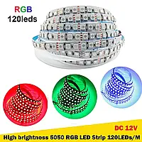 Светодиодная лента RGB 12V SMD5050 120 led/m 20W IP20