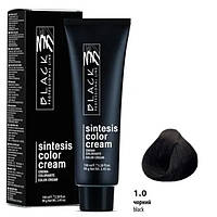 Black Sintesis Color Creme Перманентная крем-краска для волос 1.0 черный 100мл