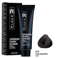 Black Sintesis Color Creme Перманентная крем-краска для волос 2.0 темно-коричневий 100мл