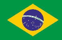 Односторонний флаг Бразилии 135 см × 90 см, нейлоновая ткань