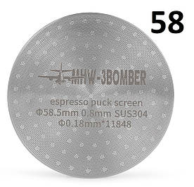 Покращувач для кави 58 mm. MHW-3BOMBER Espresso Puck Screen Сито для еспресо