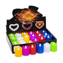 LED-свічка кольорова 5х3,6 см в асортименті