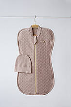 Євро пелюшка на блискавці з шапочкою, "Kappi", Коричнева