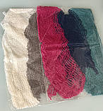 Вʼязаний шарф-сітка, фото 3