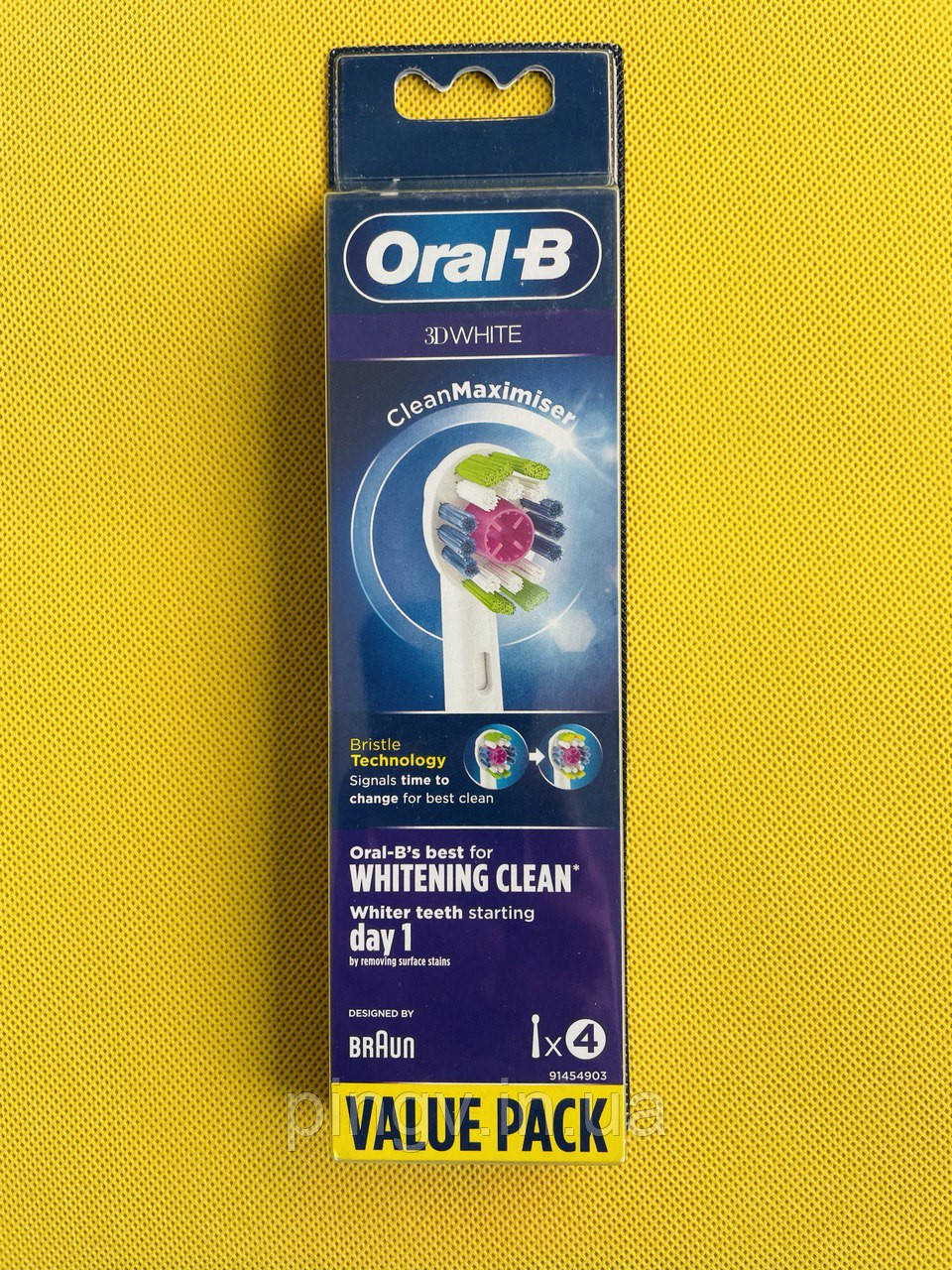Насадки для електричної зубної щітки Oral-B 3D White 4 шт.