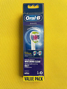 Насадки для електричної зубної щітки Oral-B 3D White 4 шт.
