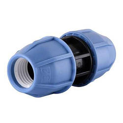 Муфта (фітінг) затискна 32*32 для з'єднання поліетиленової труби діаметром 32 мм