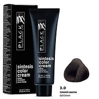 Black Sintesis Color Creme Перманентная крем-краска для волос 3.0 темный каштан 100мл