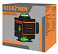 16-рядковий лазерний рівень 360° BIGSTREN 25 м (4D-360 градусів, 150mah, Польща), фото 5