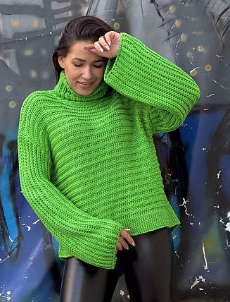 Стильний жіночий светрик, тканина "В’язка" 46, 48 розмір 46, фото 1