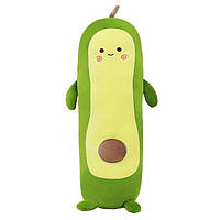 Мягкая игрушка подушка антистресс батон Авокадо 55 см Зеленое