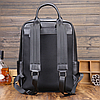 Велика чоловіча шкіряна сумка 2 в 1 трасформер, сумка-рюкзак для чоловіків із натуральної шкіри, фото 4
