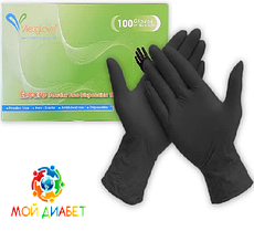 Медичні нітрилові рукавички Vietglove. Розмір — М (100 шт.)
