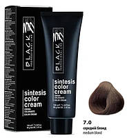 Black Sintesis Color Creme Перманентная крем-краска для волос 7.0 средний блонд 100мл